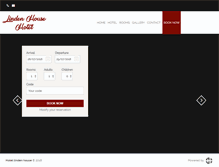 Tablet Screenshot of lindenhousehotel.com